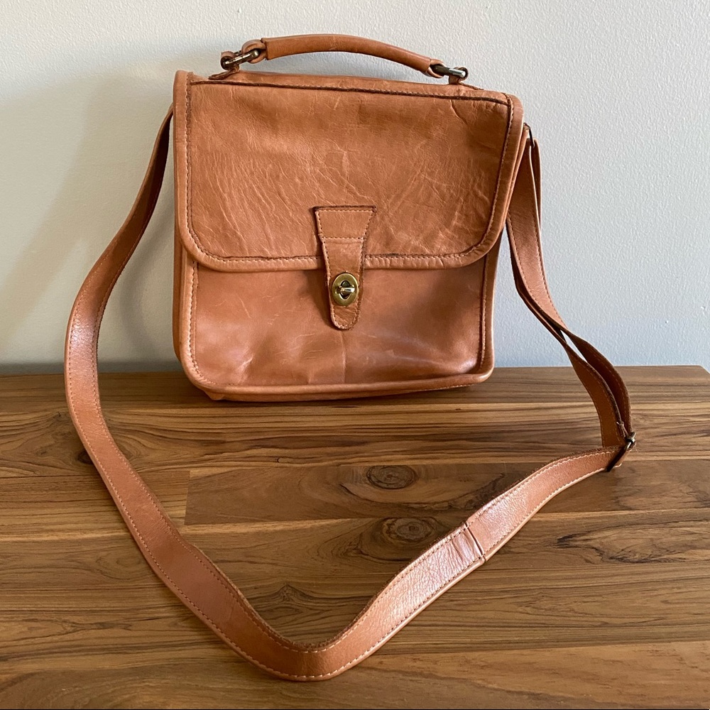 Genuine leather crossbody bag